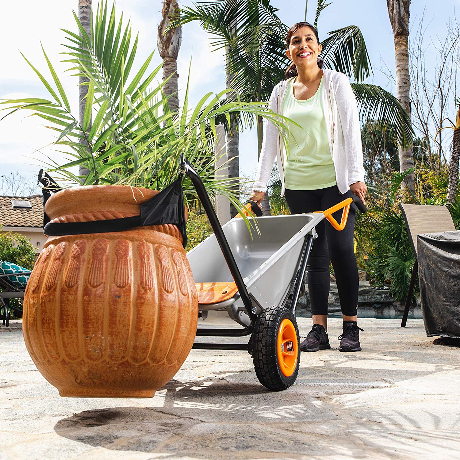 Wheelbarrow Garden Cart Dolly Wagon