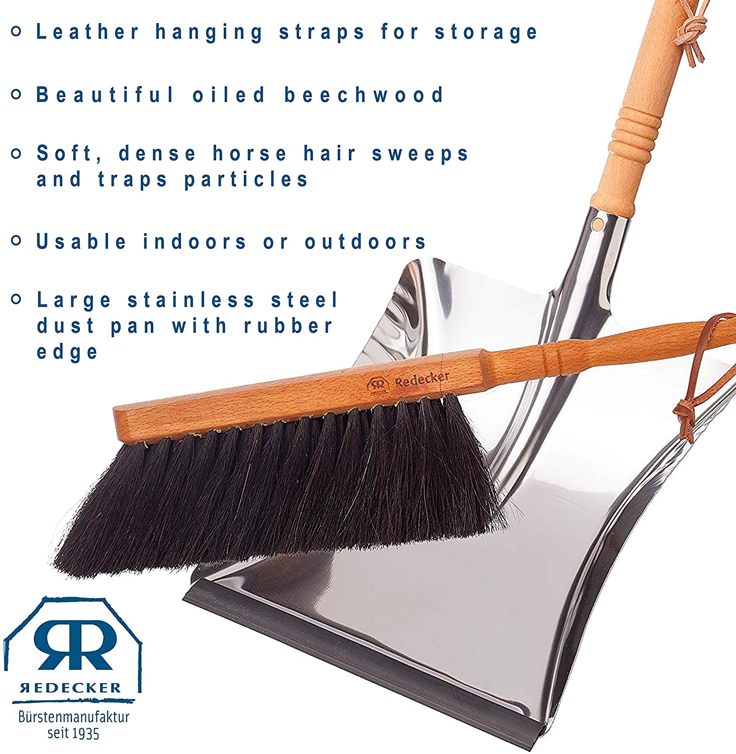Dust pan and brush