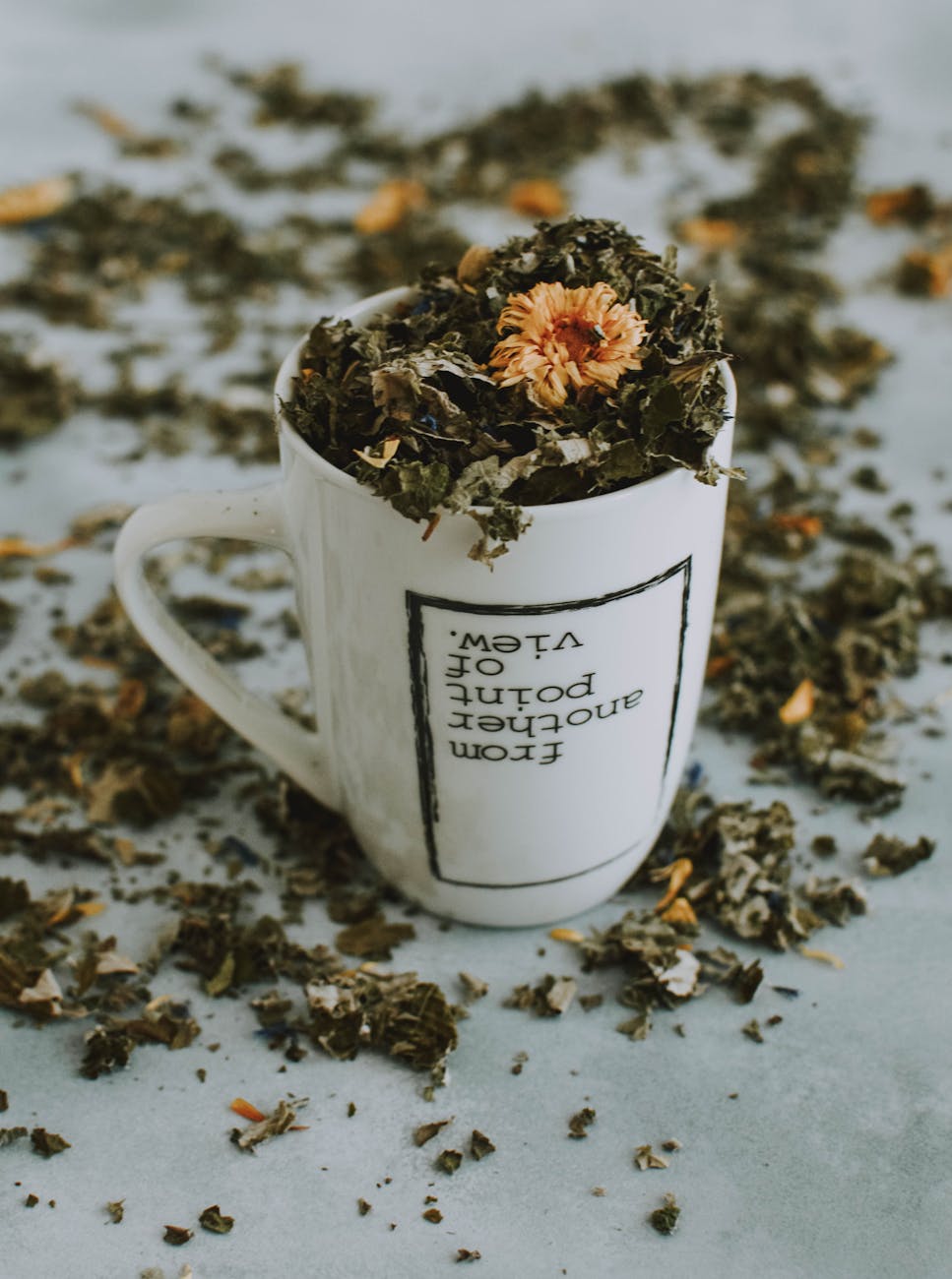 white and brown ceramic mug Happy Tea: Uplifting Herbs for the Winter Blues Happy Tea: Uplifting Herbs for the Winter Blues