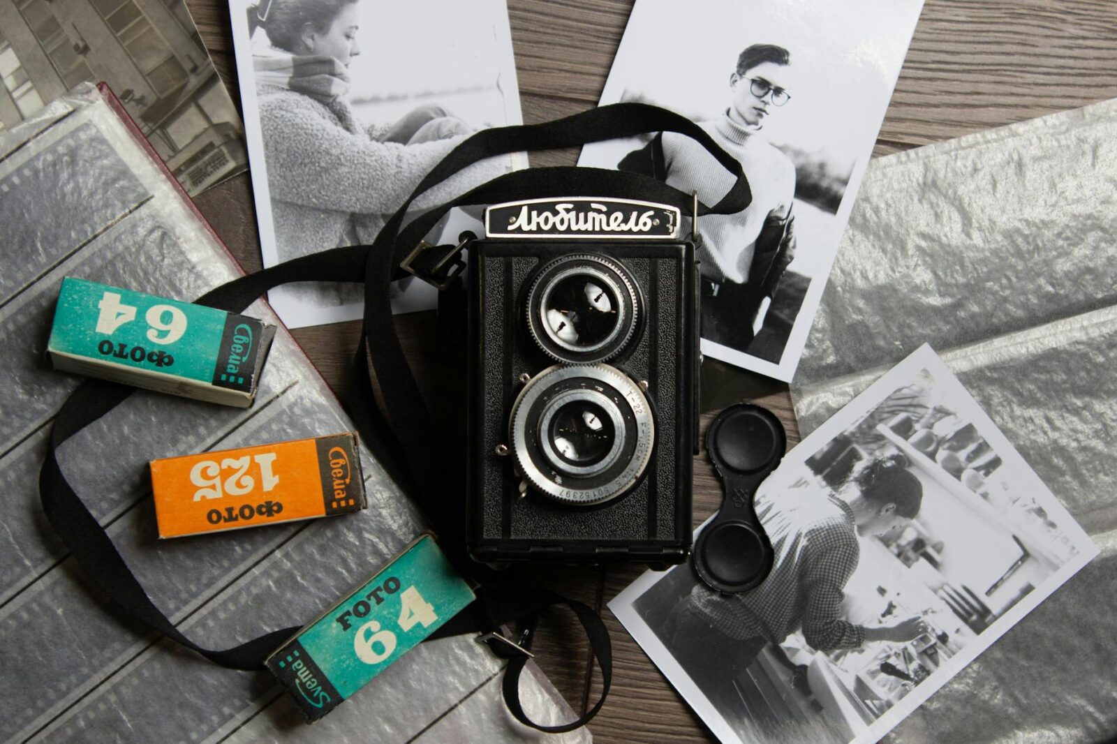 vintage analog lubitel camera