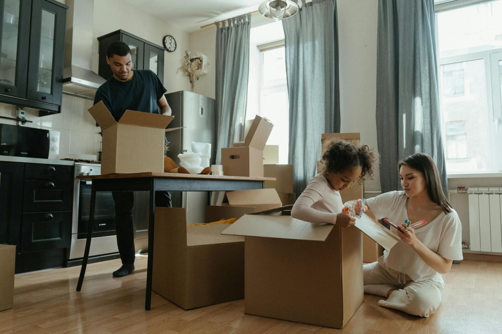 inside kitchen apartment box