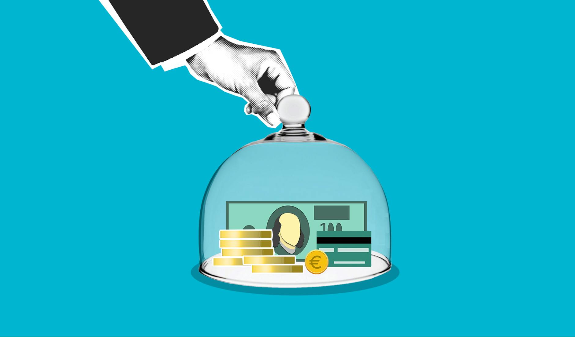 cutout paper composition of human and money under dome How to Protect Your Money: 5 Habits for Long-Term Wealth