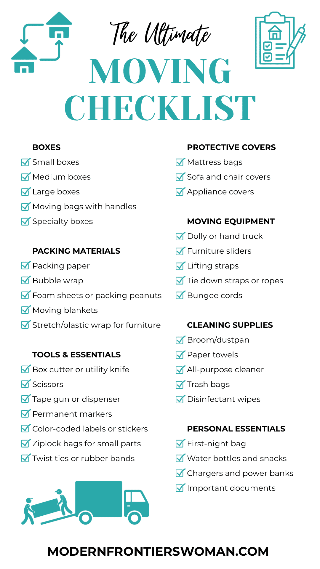 Moving House? Here’s Your Ultimate Moving Checklist 12 The Ultimate Moving Checklist