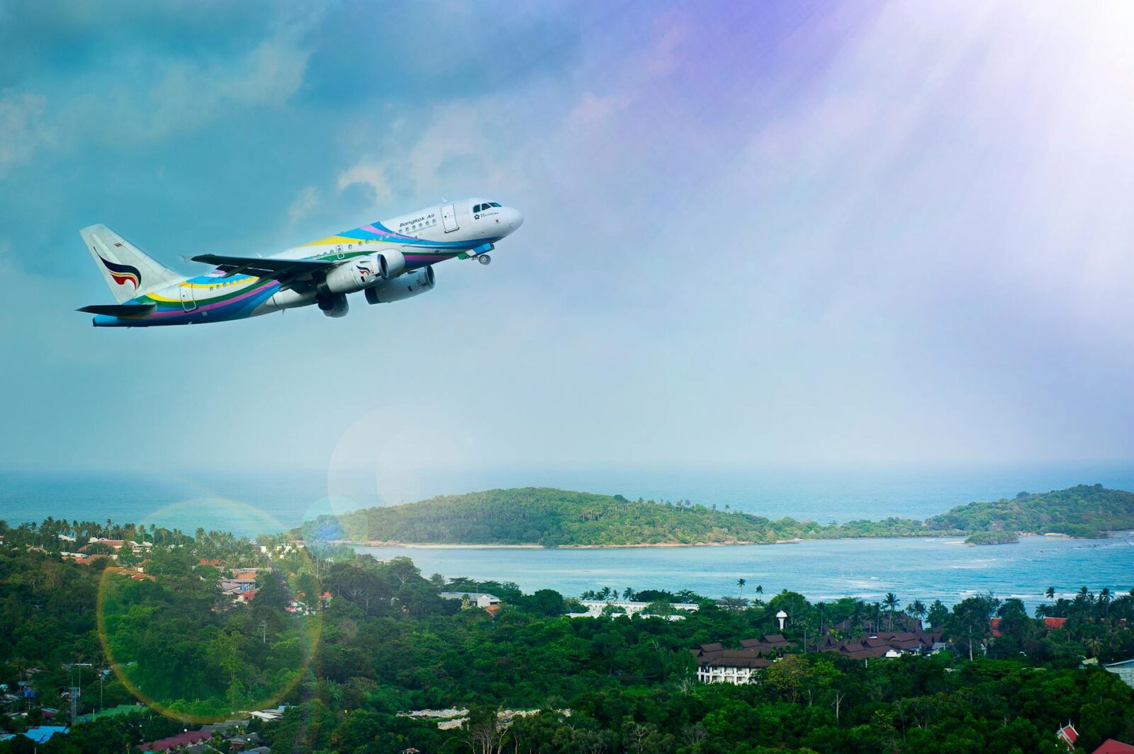 white and blue passenger airplane aerial photography Add Luxury to Your Next Vacation