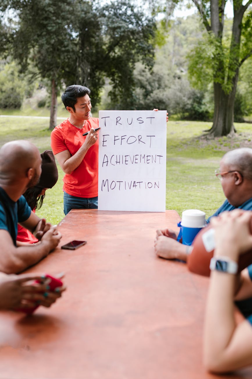 man speaking to a group on team building 4 Top Traits Of Exceptional Business Leaders