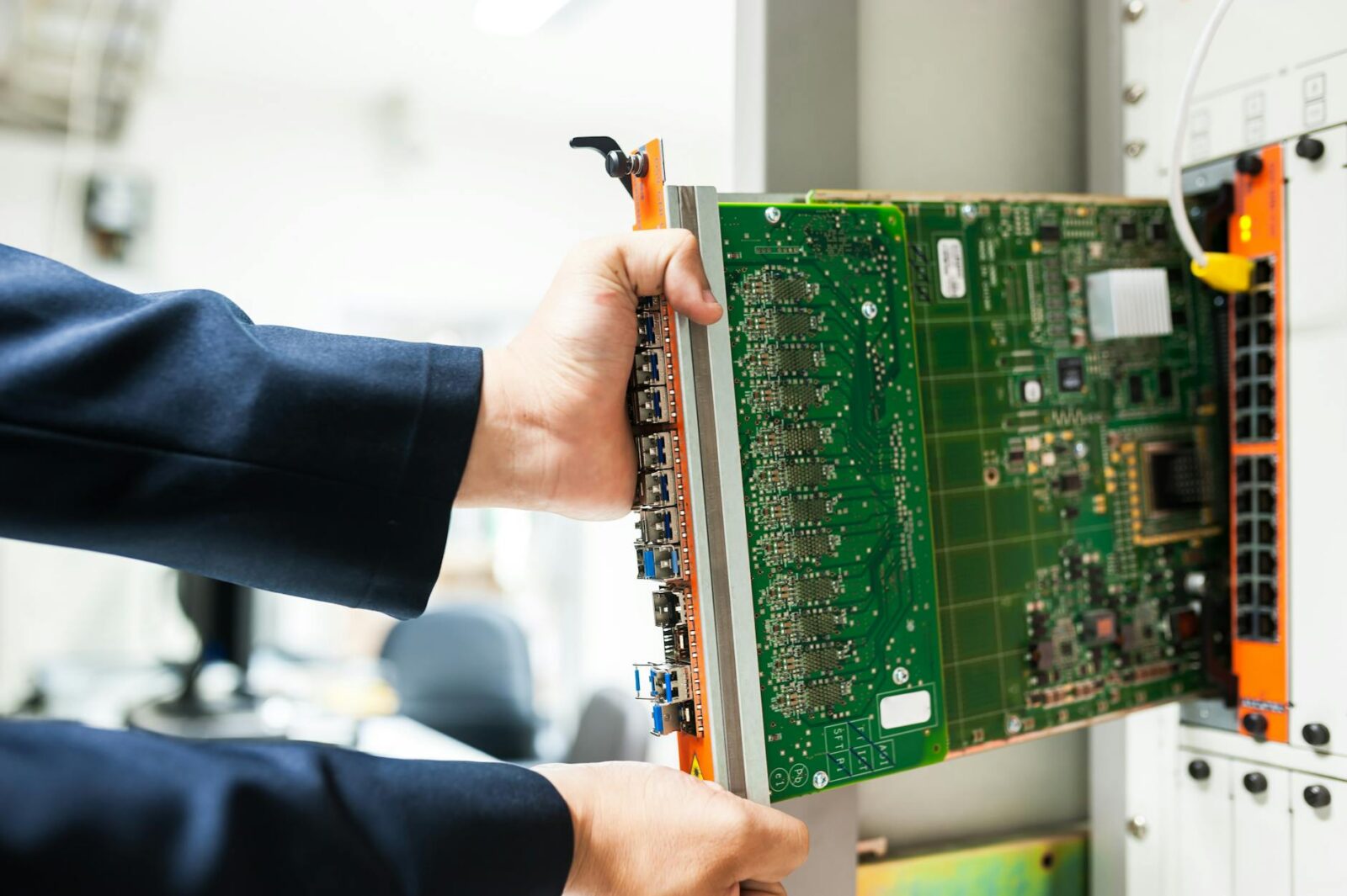 engineer fixing core s with in data center room 5+ Top Data Centers Supporting Houston’s Small Business Growth
