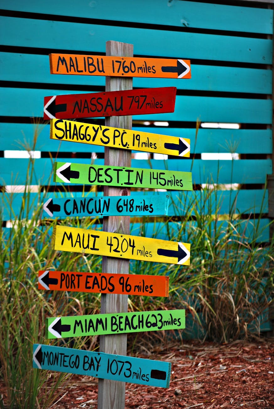 brown wooden destination arrow guide Does a Travel Subscription Save You Money? (Plus How to Get Paid To Travel!)