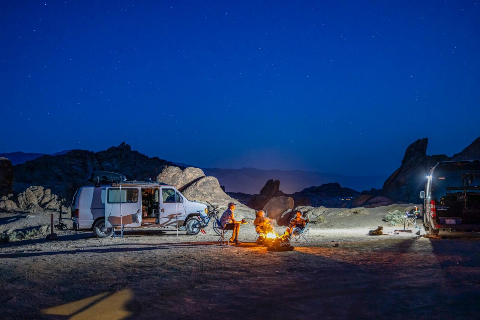 nighttime camping adventure under starry sky RV Trip Essentials: Plan an Epic Camping Adventure