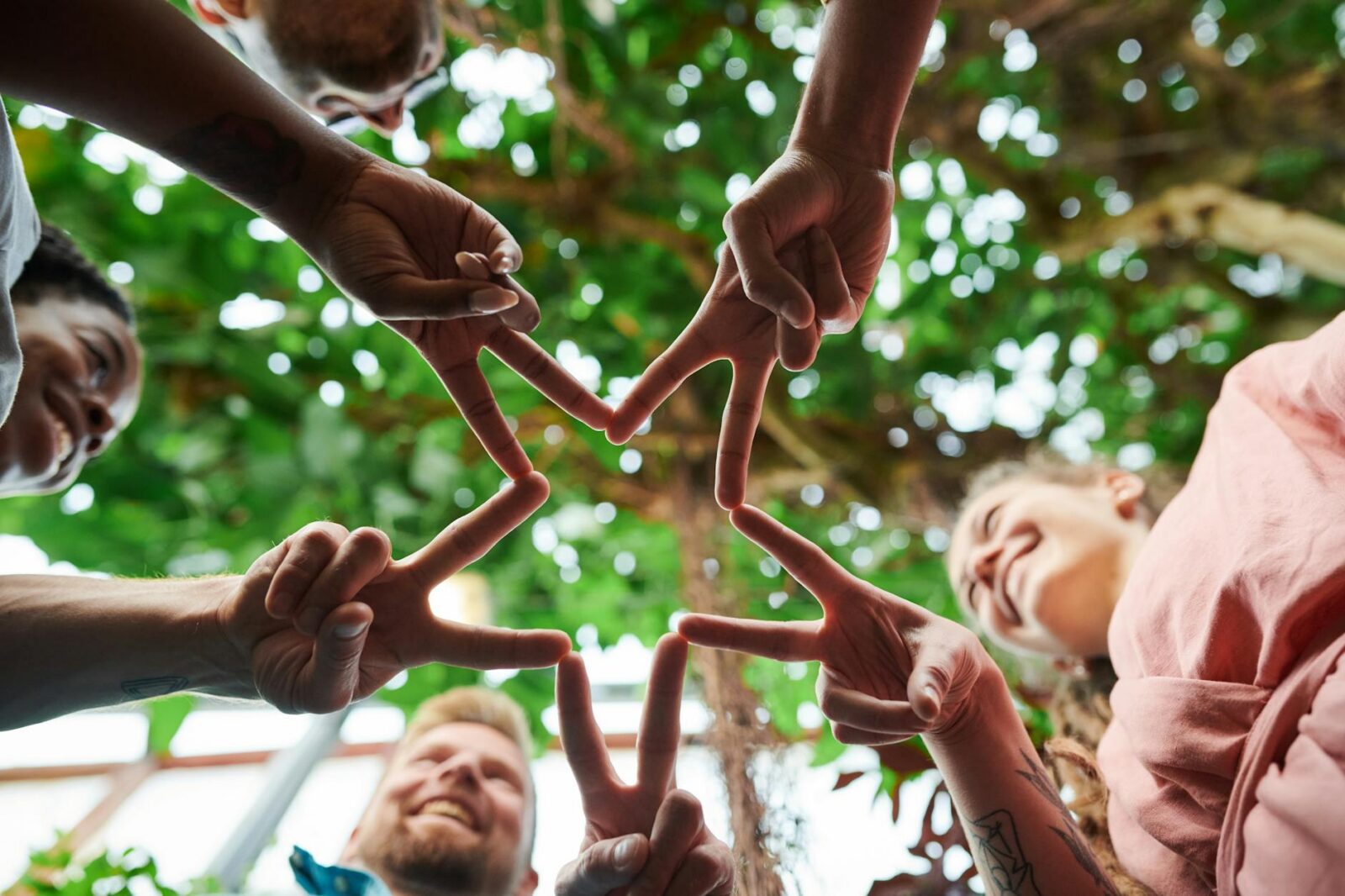low angle photo of people s fingers doing star shape 10 Proven Ways to Increase Your Business Visibility Online and Offline