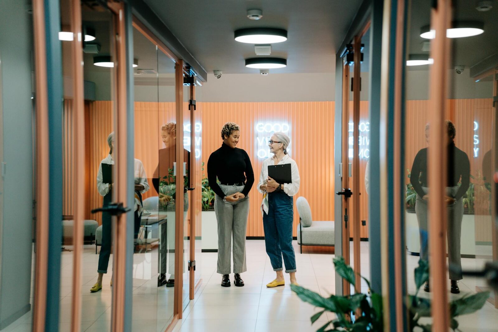 man in black t shirt and blue denim jeans standing near woman in white long sleeve How to Overcome Business Challenges and Get Back on Track