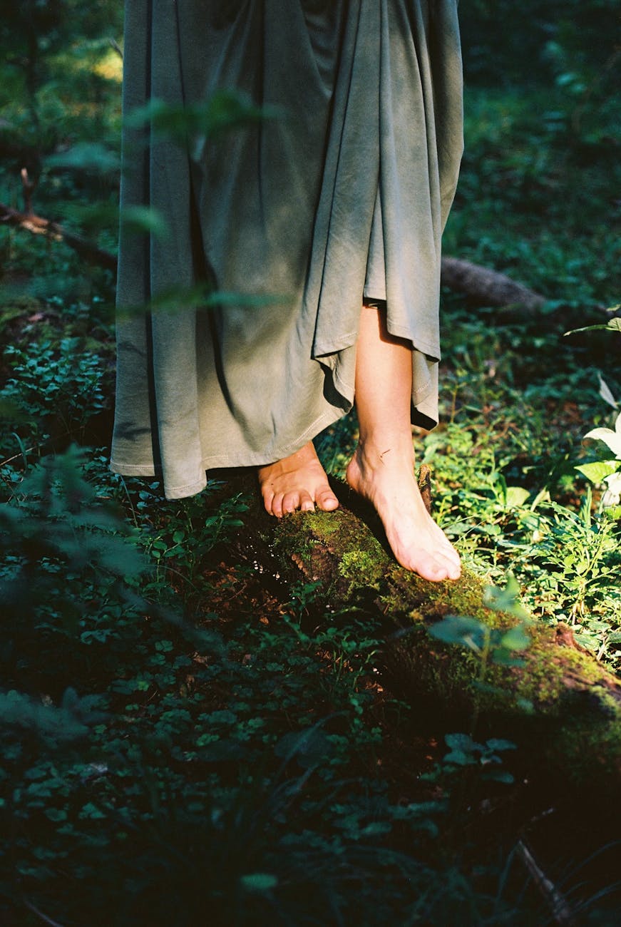 standing barefoot on branch Calming Techniques for When Your Thoughts Feel Out of Control
