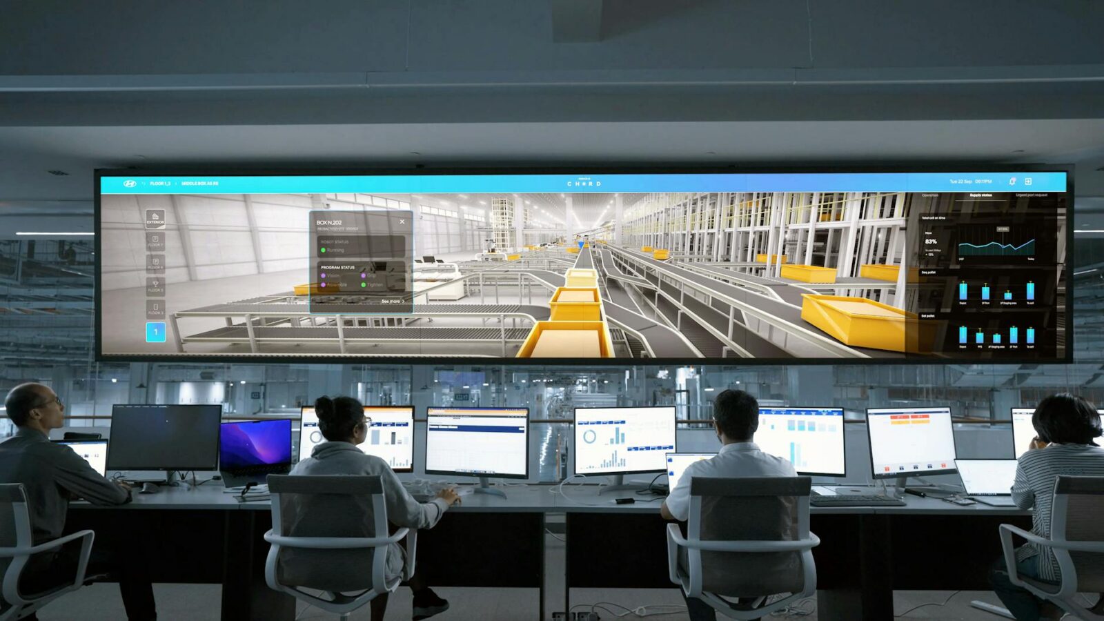 men and women sitting in front of  computers and a large screen 10 Time-Saving Tricks to Improve Customer Service