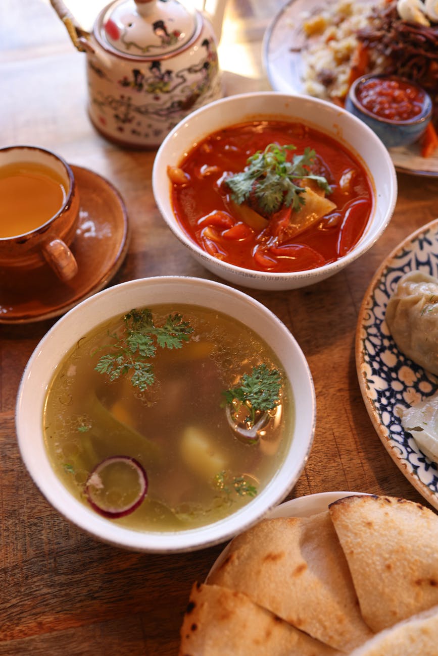 photo of variety of dishes standing on the table  20 Cozy Fall Meals Even the Pickiest Kids Will Devour