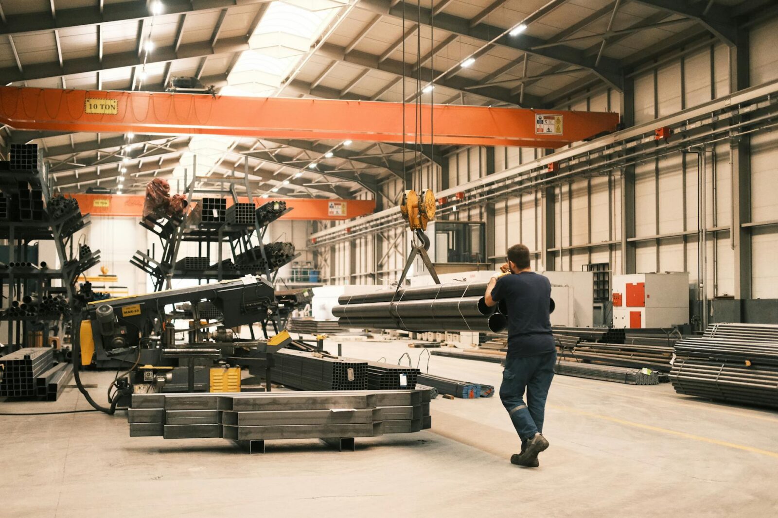 industrial warehouse with heavy machinery in konya How Automation Is Transforming Heavy Metal Fabrication