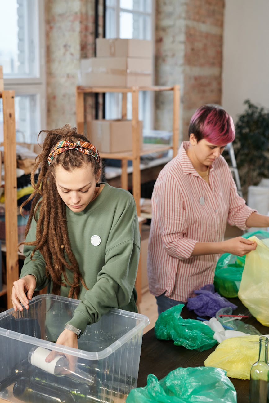 women sorting wastes Building a Sustainable Supply Chain: Lessons from the Industrial Sector